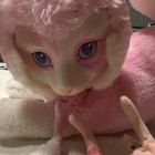 Vintage 1990 Large Pink White Cat Plush Stuffed Animal W  3 Small Cats Washable