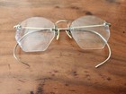 Vintage Eyeglasses By Gaspari With Case 10k Spg Gold Bridge
