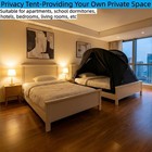Indoor Privacy Tent Portable Bed Blackout Sleeping Canopy For Kids Adults Queen