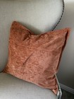 Set Of Two Velvet Textured Square Decorative Throw Pillow Covers