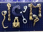 Set 74 - 7 Piece Auto Body Frame Machine Tools Set Clamps Chain Hook Claw 