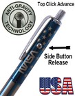 Fisher Space Pen  ag7-bltn-nw   Blue Titanium Nasa Stars   Stripes Astronaut Pen