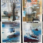 1974 U s  Navy Four Images  Recruiting 2 Pc Double Sided Metal Sign 41  X 30 
