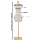 67 Inch Female Mannequin Torso Dress Form Adjustable Tripod Display Stand