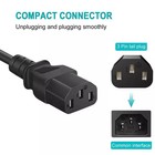 Ul 6ft Ac Power Cord Cable Lead For Hd Plasma Lcd Large Screen Tv S 3-prong
