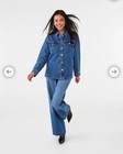 Kmart Anko Women Long Sleeve Studded Denim Shirt  new No Tags  Size 18