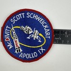 Nasa Apollo Ix 9 Mission Crew Patch 4 Inch Vintage Original 1969