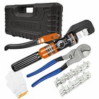  Hydraulic Cable Lug Crimper 8 Us Ton 12 Crimping Tool And Copper Wire Scissors