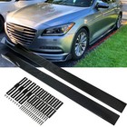 Universal 2 2m 86 6inch Carbon Fiber Side Skirt Extension Splitter Fit  Side    