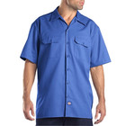 Dickies Mens Size Xl Royal Blue Button Down 1574 Premium Twill Work Shirt New