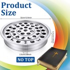 Holy Communion Tray House Up 40 Cups Stainless Steel Plates Church Silver