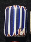 4 Tlc Antique Venetian Glass Chevron Trade Beads 6 Layer Large Over 1 