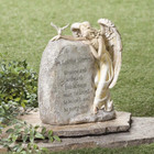Angel Wings Prayer In Loving Memory Garden Statue Cemetery Memorial Grave Decor