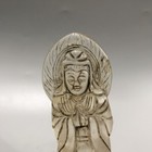 Collection Antique Chinese Old Crystal Carved Buddha Kwan-yin Statue Sculpture