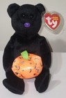 Ty Beanie Baby - Haunting Halloween Bear 8 5  New Mwmts Plush Stuffed Animal Toy