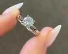 2 0ct Round Cut Created Diamond Women s Engagement Ring 14k White Gold Plated