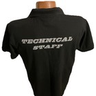 Cirque Du Soleil Zed Technical Staff Employee Black Pocket Polo Shirt Size Large