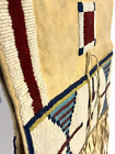 Native American Sioux Indian  Animal Hide Saddle Blanket With Beads  1890s-1900