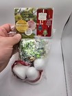 Leewards Mini Sequin Bell Green Makes 3 Vtg Sequin Bead Christmas Ornament Kit