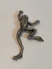 Vintage Jj Jonette Pewter Realistic Tree Frog Signed Jewelry Pin Brooch