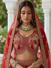 Luxury Gadhwal Silk Lehenga Choli Engagement Bridal Reception Party Outfit