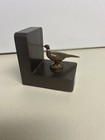 Philadelphia Mfg Pheasant Bird Taking Hand Cast Metal Bookends