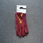 New Nike Vapor Jet Football Gloves Receiver Maroon Usc Umn Ncaa Hf0351-681 Sz Xl