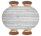 White Wooden Texture Background Oval Fitted 87  X 55   oval  Wood Texture -1