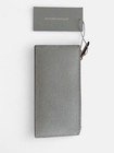 Antonio Melani Gray Wristlet Wallet  Zip-around  Id Window  Card Slots