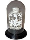 Vtg Handmade Paper Lace Dreidel By Melanie Dankowicz Plus Delicate Glass Dreidel