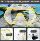 Goggles Snorkel Set With Adult Snorkeling Gear  Panoramic View Diving - New
