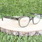 Vintage Bouton U-fit Safety Glasses Gray Smoke Translucent Horn Rim Frames Usa