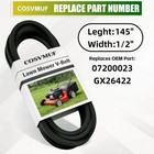Mower Belt 1 2  X 145  For Ariens Ikon X 52 Xd 52 Deck Belt Gravely Zt Xl 52    