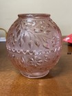 Westmorland Fairy Lamp Ice Pink Wildflower Lace Candle Holder Round Light Vtg
