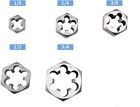 Npt Pipe Hex Die Set 5 Pcs Cartbon Steel 1 8 -27 1 4 -18 3 8 -18 1 2 -14 3 4 -14