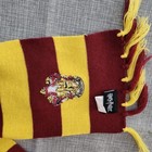 Harry Potter Gryffindor Knit Striped Fringe Scarf Embroidered Logo Costume 