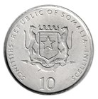 Somalia 10 Shillings  1999-2002  Km  46  Mint  Commemorative