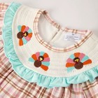 New Boutique Thanksgiving Turkey Girls Smocked Embroidered Dress