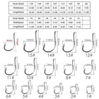 100pcs Circle Fishing Hooks 1  1 0 5 10 Ultra Sharp Carbon Steel Octopus Offset