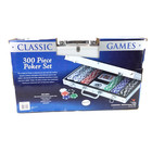 Cardinal Poker Set 300 Ct Dual Tone Heavy Chips   Card Deck   Metal Storage Case