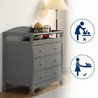 3-drawer Changing Table Baby Diaper Changing Station W  Safety Strap For Nursery