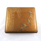 Antique Japanese Lacquer Maki-e Writing Box Inkstone Suzuri-bako