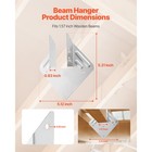 Uimoso 25 Pcs Hurricane Tie Joist Hanger Rafter Brackets For 5 31x1 57 In Lumber