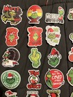 10 Pcs Random The Grinch Christmas Vinyl Stickers Waterproof Reusable