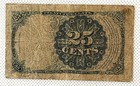 1874 25 Cents Fifth Issue Us Fractional Currency -  f-1308  -  2