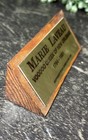1984 Marie Laveau    voodoo Queen Of New Orleans 1794-1881 Desk Placard Gambina In