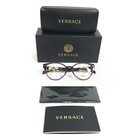 Versace Eyeglasses Frames Mod 3334 5220 Transparent Violet Purple Gold 53-17-140