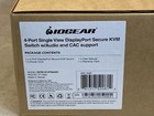Iogear 4-port Single View Displayport Secure Kvm Switch W audio And Cac Support