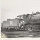 Western Pacific Railroad Engine Locomotive No  29 Antique Photo 