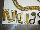 Original Antique U s  Army M1881 Cavalry Helmet Brass Chin Chain   T-bar Hooks